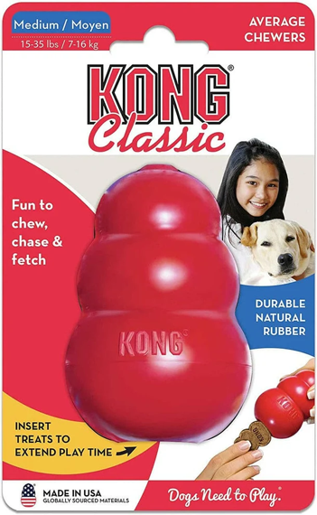 Kong Classic rubber enrichment toy